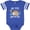 Football Blue and White, variant on Inktastic My Titi Loves Me with Sloth and Hearts Boys or Girls Baby Bodysuit