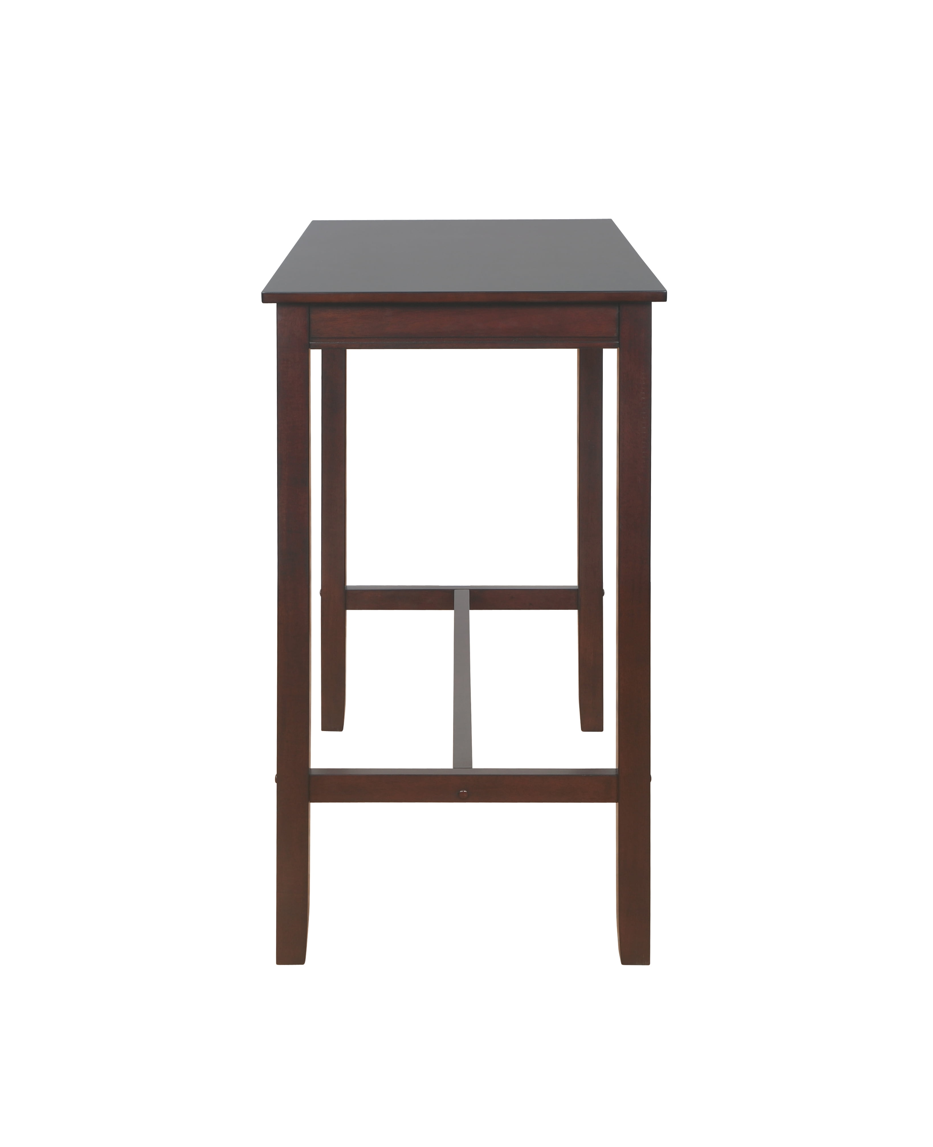 Linon Claridge Wood Bar Height Pub Table, 42" Tall, Walnut Finish