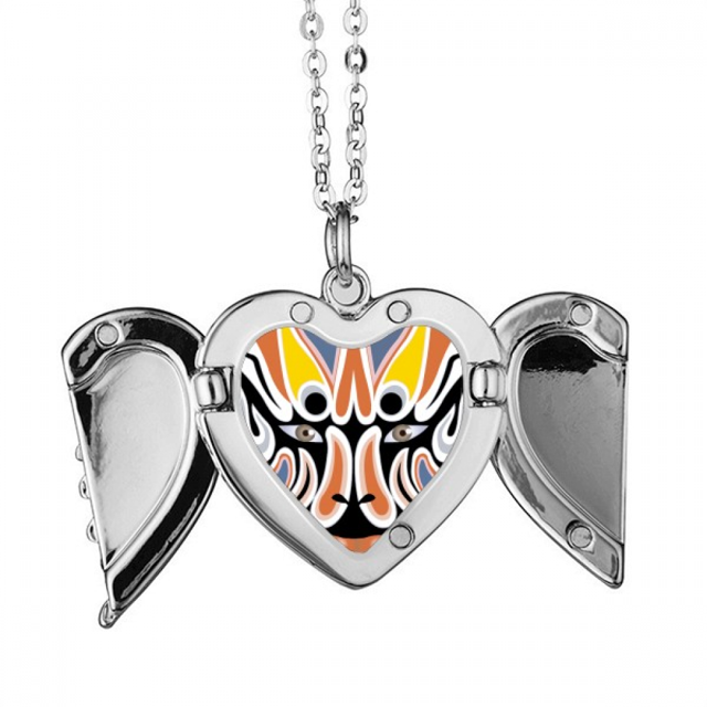 Ópera de Pekín Facial Mask Colorful suowulong Alas de ángel collar colgante regalo de moda Unbranded M