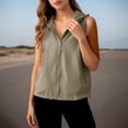 thumbnail image 2 of FUZHIQ Womens Zip Up Lightweight Vests Casual Sleeveless Jackets Scrubs with Pockets Spring Summer,XXXL, 2 of 8