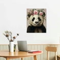 thumbnail image 3 of Acheng Panda Print, Panda Wall Decor, Panda Print on Canvas, Watercolor Panda Print, Panda Bear Portrait, Panda With Flowers, Animal Wall Art Print, Print Canvas, Art pattern3, 3 of 5