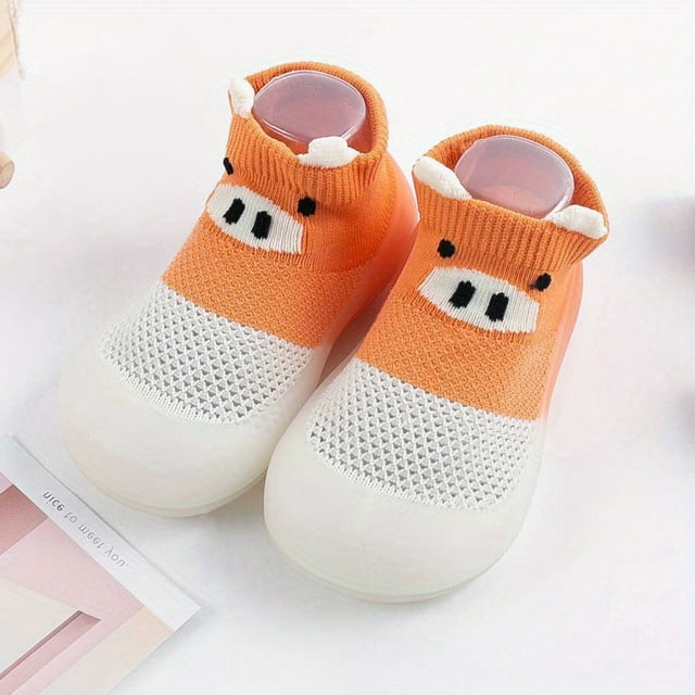 MesaSe Adorable Cartoon Baby Boy Socks Shoes - Breathable Non-Slip Comfortable Walking Shoes for Indoor Spring and Autumn - Perfect for Little Ones‘ First Steps