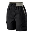 thumbnail image 6 of RYRJJ Women's Cargo Shorts Multi Pockets Casual Summer High Waisted Casual Shorts for Women Trendy Summer Outdoor Hiking Shorts(Black,M), 6 of 7