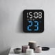 thumbnail image 3 of Reloj despertador digital Relojes digitales Fecha Calendario Mesa Reloj LED Reloj de pared Electrónico Azul, 3 of 9