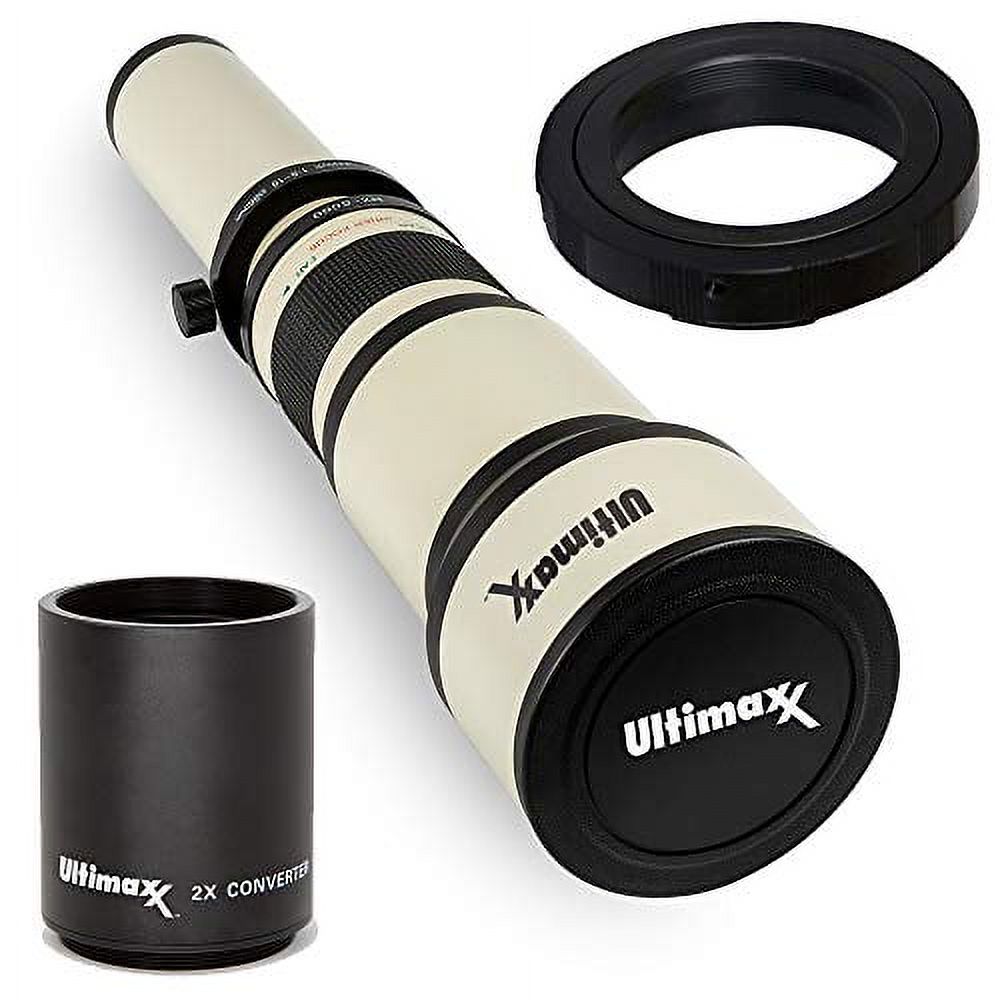 Vivitar 2X Telephoto Zoom Lens Extender With Carrying Case – Fits Nikon D3000, D3100, D90 & More (52mm Thread)