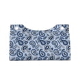 thumbnail image 2 of Pofeuu Blue Paisley Pattern Vintage Print Tissue Box Cover, Modern Decorative PU Leather Rectangular Tissue Box Case Organizer Holder for Vanity Countertop, Night Stands, Livingroom, 2 of 7