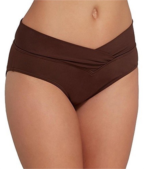 v front high waisted bikini bottoms
