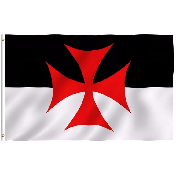 Fly Breeze 3x5 Ft Knights Templar Battle Flag - Roman Catholic Church Flag