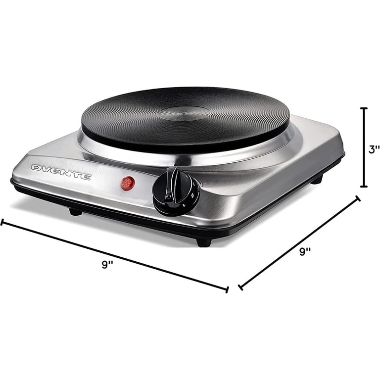 Ovente Electric Cast Iron Single Burner, 1000W photo 5