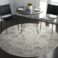 thumbnail image 2 of SAFAVIEH Dream Terrance Modern Polyester Area Rug, Ivory/Light Beige, 6'7" x 6'7" Round, 2 of 8