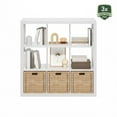 thumbnail image 6 of Furinno Cubicle Extra Thick Frame Decorative Cube Storage Organizer, 12-Cube, Dark Oak, 6 of 6