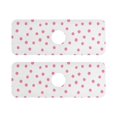 thumbnail image 7 of Yayeee Faucet Mat for Kitchen Sink 14.7" Diatomite Long Splash Guard Pad, Pink Polka Dots, 2 Pack, 7 of 7