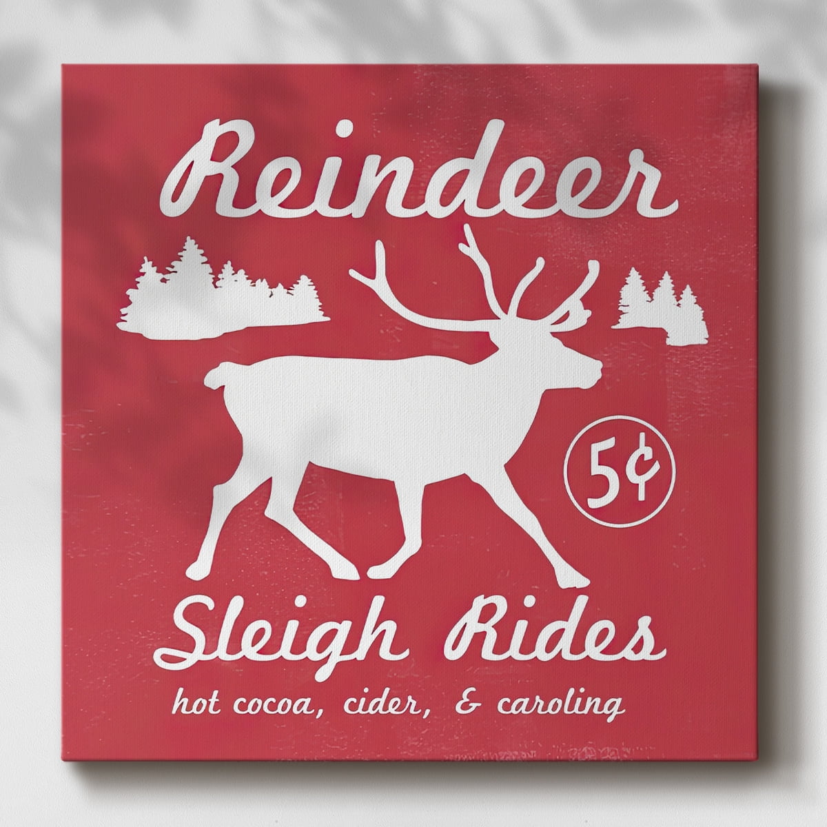Reindeer Rides I- Gallery Wrapped Canvas