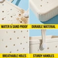 thumbnail image 2 of CALLINOX Women's Waterproof EVA Beach Tote Bag 3-Piece Off-White., 2 of 7