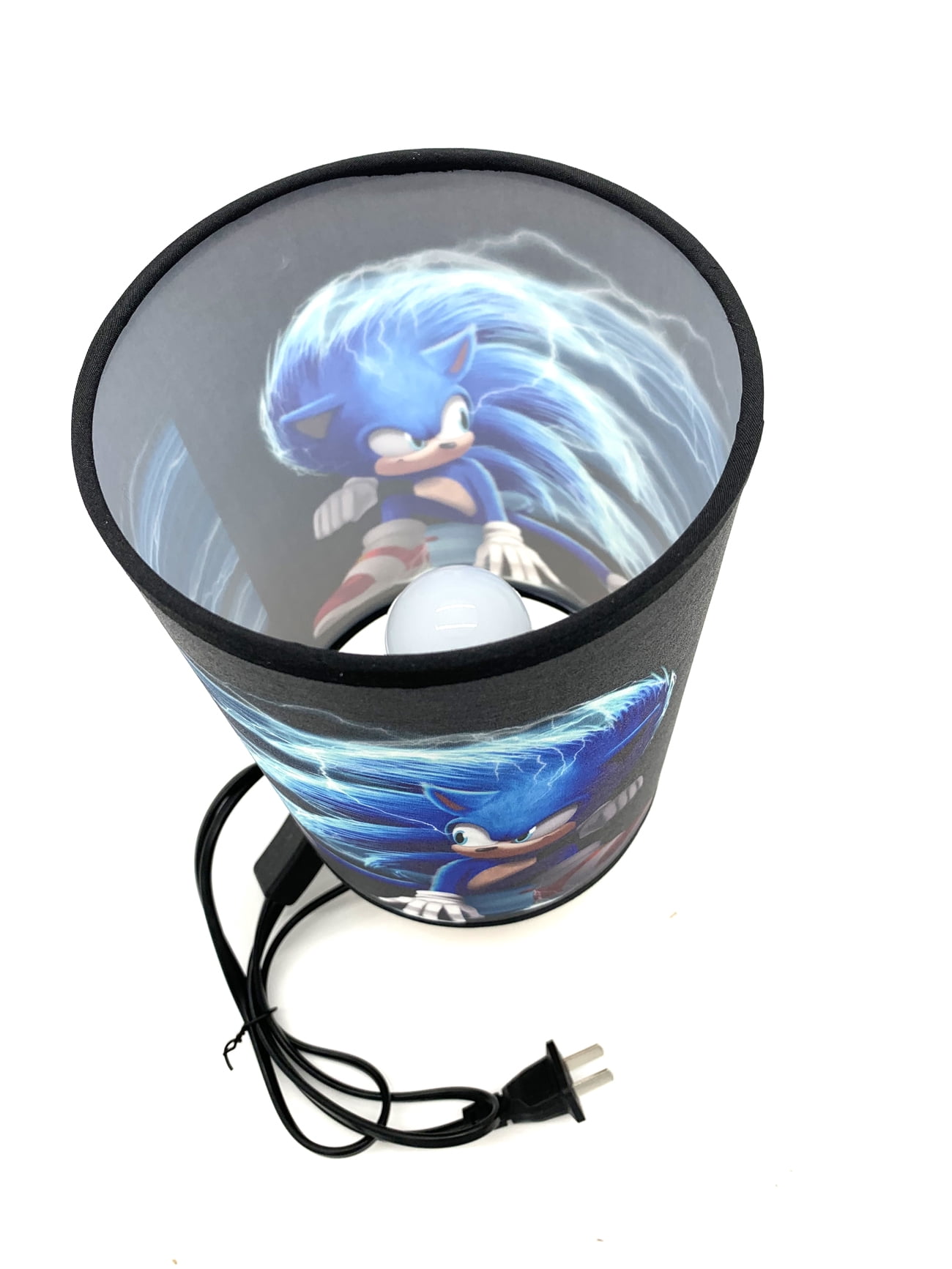 Super Sonic Bedside Night Light Table Lamp Wood Base Room Decoration or Great Gift Ideas