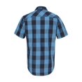 thumbnail image 3 of Men's Buffalo Plaid Woven Shirt - BLACK/ BLUE - S, 3 of 3