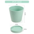 thumbnail image 4 of BUYMAX 5" Mint Green Ceramic Plant Pots with Saucers, Set of 4 - Glazed Succulent Planters for Mother's Day Gift, Spring Windowsill Herb Garden, Indoor Outdoor Decorative Flower Pots, 4 of 7