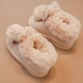 thumbnail image 6 of Ugoldhm Girls Cute Fuzzy Snow Boots, Non-Slip Warm Full Wrapped Indoor Outdoor Winter Footwear, 6 of 8