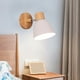 thumbnail image 4 of Aplique LED, lámpara decorativa de fondo, personalizable, moderna, para dormitorio, sala de estar, ajustable, de metal, base de madera, luz cálida, para oficina, 2 niveles,Wsvlmg, 4 of 8