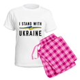thumbnail image 5 of CafePress - I Stand With Ukraine Women's Light Pajamas - Women's Short Sleeve Print T-Shirt and Pants Light Cotton Pajama Set, 5 of 7