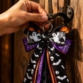 thumbnail image 4 of Roiihwy Large Holiday Wreath Bow For Front Door Indoor Outdoor Wall Festival Decor, 27.5x8in, Purple, 4 of 7