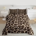 thumbnail image 2 of Homewish Cheetah Print Full Size Comforter Sets 3-Piece for Female Men Adults,Jungle Animal Leopard Bedding Comforter Set,Woodland Wildlife Lightweight Bedding Sets,Ultra Soft Home Decor,Reversible, 2 of 8
