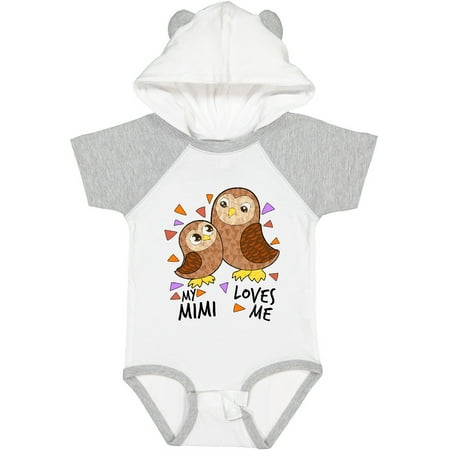 

Inktastic My Mimi Loves Me- Cute Owl Family Gift Baby Boy or Baby Girl Bodysuit