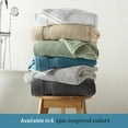 thumbnail image 6 of WelHome 100% HYGROCOTTON® 6-Piece Solid Soft Towel Set, Castle Wall, 600 GSM, 2 Large Bath Towels 30" x 56", 2 Hand Towels, 2 Washcloths, Absorbent & Plush Bathroom Towels, 6 of 11
