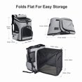 thumbnail image 2 of Cat Carrier Backpack, Foldable Pet Carrier Backpack, Dog Backpack Carrier with Ventilated Design Inner Safety Strap, 2 of 4