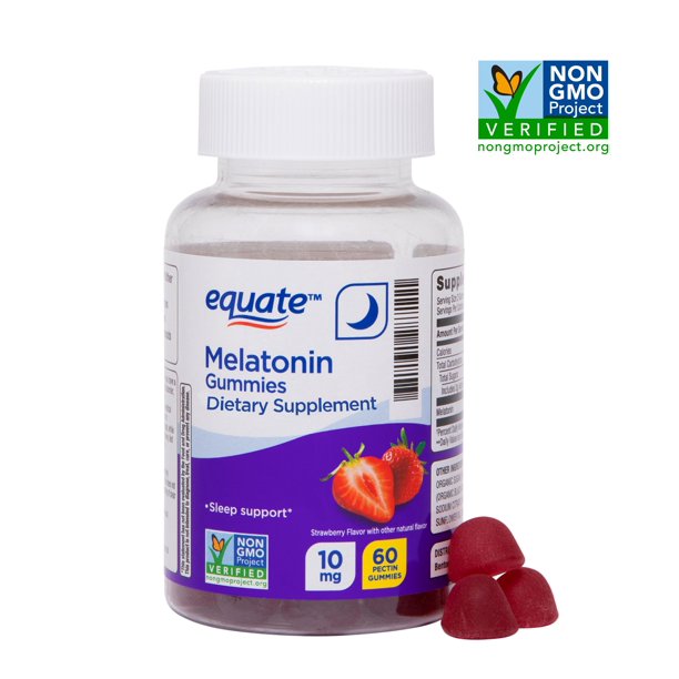 Equate Melatonin Gummies, 10 mg, 60 Ct - Walmart.com - Walmart.com