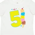 thumbnail image 4 of Inktastic Ice Cream Fifth Birthday Blue Boys or Girls Toddler T-Shirt, 4 of 5