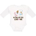 thumbnail image 3 of Inktastic Mimi and Pops Love Me Grandchild Girls Long Sleeve Baby Bodysuit, 3 of 5
