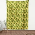 thumbnail image 3 of Ambesonne Tropical Fabric by the Yard Upholstery, Energetic Exotic Leaves, 5 Yards, Yellow Olive Green, 3 of 4