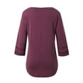 thumbnail image 3 of LIUJUNSHOP Women’s Long Sleeve V Neck Tunic Top Casual Dressy Blouse Business Loose Fit Trendy 2025 Fall Outfits, 3 of 6