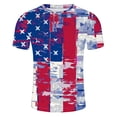 thumbnail image 5 of Savings Clearance!GaThRRgYP Mens tshirts Graphics $8,Men's Independence Day Printed Round Neck Short Sleeved Top/Shirt Multicolor XXXL, 5 of 5
