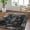 Black/Medium Gray, variant on Livabliss Area Rugs for Living Room, 9x12 Monte Carlo Traditional Charcoal Rug, Bedroom Dining Room Home Decor Stain Resistant Carpet (8'10" x 12')
