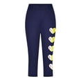 thumbnail image 4 of Fjofpr Leggings for Girls Size 9 Toddler Kids Fashion Baesball Print Summer Leisure Yoga Sports Frenum Cropped Pants Navy 8 Years, 4 of 4