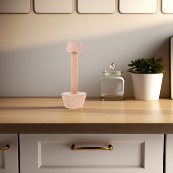 LEORX tamper tool Egg Tart Mold Wood Molding Bakers Restaurant Use 2pcs