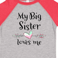 thumbnail image 4 of Inktastic My Big Sister Loves Me- Heart Boys or Girls Toddler T-Shirt, 4 of 5