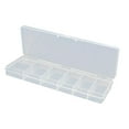 thumbnail image 4 of FITYLE 2x Organizer Box with 0-11 Number False Nail Storage Box for False Rhinestone Fingernail , Transparent , 2 Pcs, 4 of 6