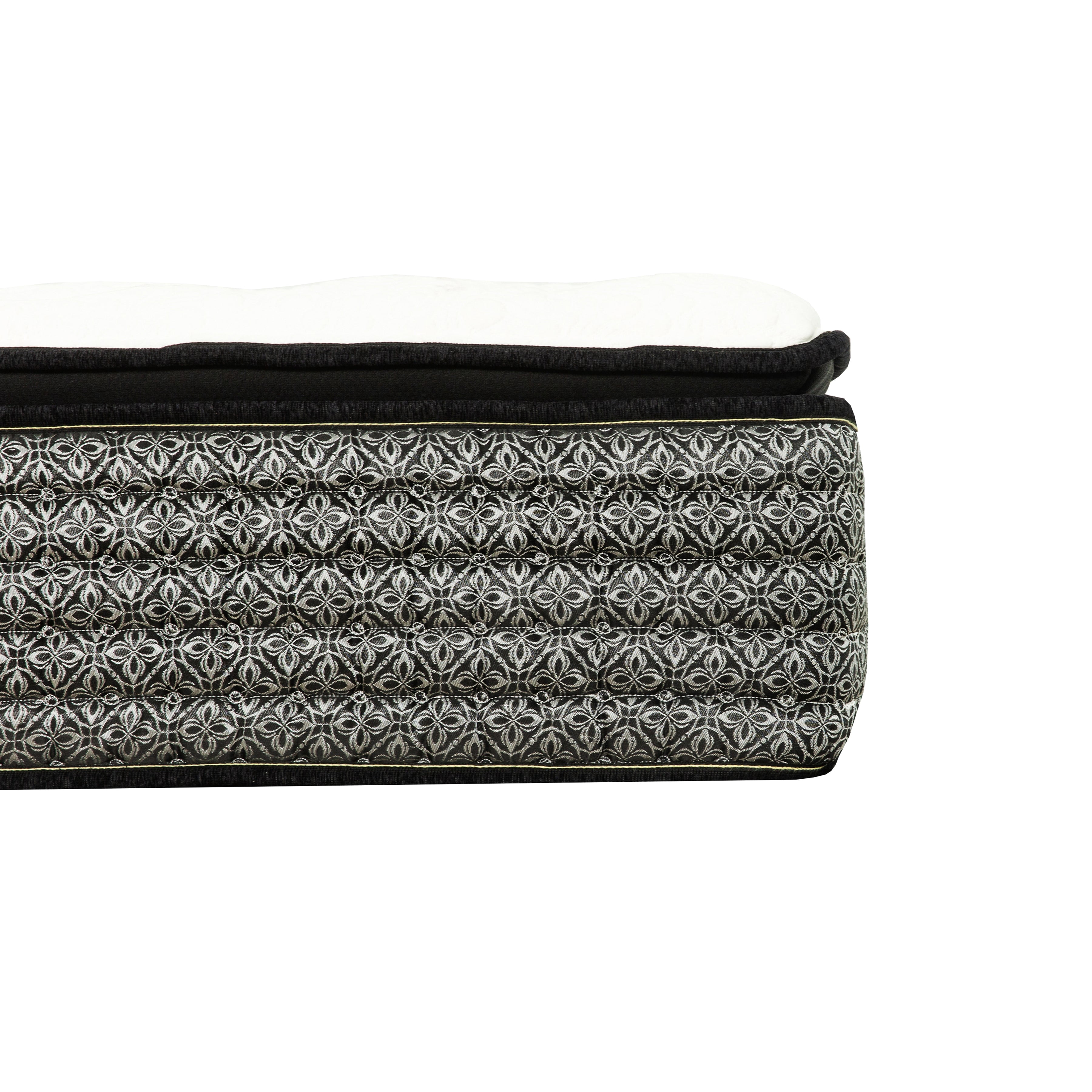 14 in. King Size Pocket Coil Hybrid Mattress, Euro Top Gel Memory Foam Mattress in a Bed