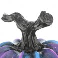 thumbnail image 3 of 9" Purple Galaxy Pumpkin Décor, 3 of 4