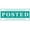 Green, variant on Printtoo Posted Self Inking Rubber Stamp Pre-Inked Office Stamp- Home Office Business Stationery, 47 x 20 mm Red