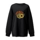 thumbnail image 3 of Blusa holgada de manga larga con estampado de otoño para mujer, suéter informal con cuello redondo, Tops, sudadera Fridja  fjkfkj7095, 3 of 4