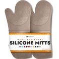 thumbnail image 1 of Manoplas De Horno De Silicona Sin Bpa, Ultra Resistentes Al Calor Hasta 500 F - Manoplas De Horno Con Forro De Algodón Grueso - Agarraderas Largas Antideslizantes Para Ollas Guantes Flexibles Para Hor, 1 of 5