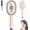 Pink, variant on Electric Steam Brush for Hair, Rechargeable Steam Hair Straightener with Water Spray & Red Light Therapy, Anti-Frizz Detangling Misting Brush for Long & Short Hair, USB Portable Home Spa (Pink)