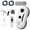 A, variant on EBCUE Window Cleaning Robot, Window Cleaner Robot Auto Spray, Automatic Cleaning with Intelligent Path Planning, 5600Pa Suction Power, Edge Detection Technology, Remote Control