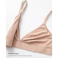 thumbnail image 6 of Women's Natrelax Triangle Bralette No Underwire Plunge Unlined Ribbed Soft Wireless Bra V Neck Sexy Everyday, 6 of 7