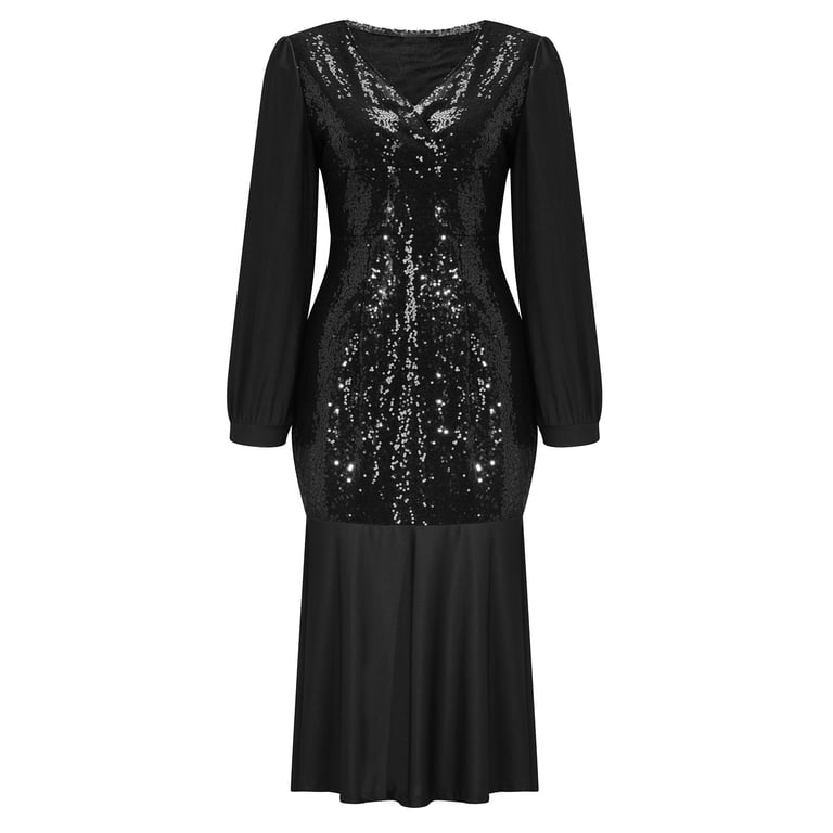 Honeeladyy Sales Online Women Sequin Dress Plus Size Party Cocktail Sparkle  Bodice Glitter Prom Formal Long Dress High Low Evening Ball Gown -  Walmart.com
