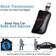 thumbnail image 2 of (Cuero auténtico, negro) Paquete de 2 fundas bloqueadoras de señal para llaves de coche que bloquean señales RFID para seguridad del coche, protección antirrobo remota, 2 of 5